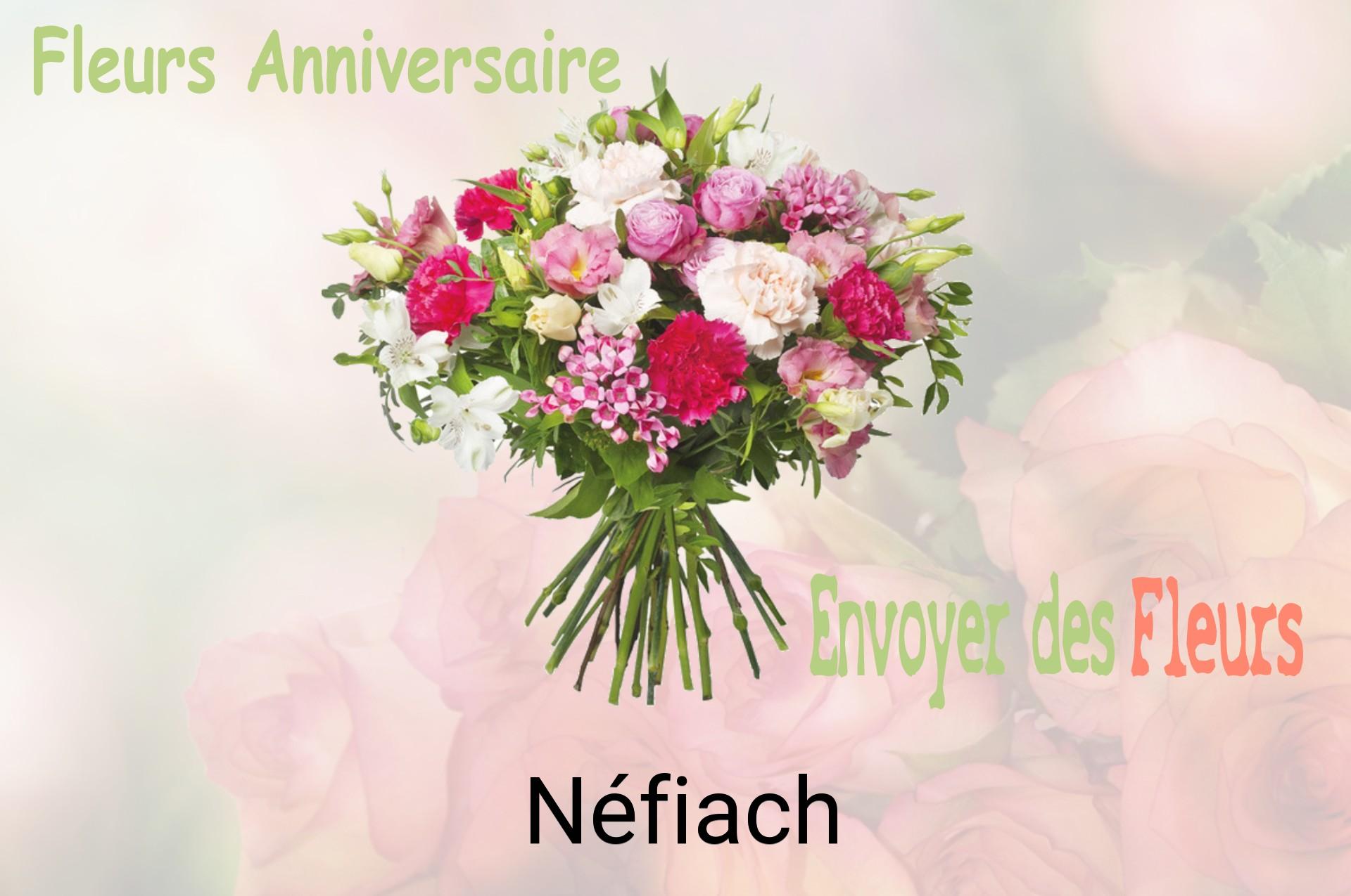 Bouquet de fleurs d’anniversaire livré à Néfiach