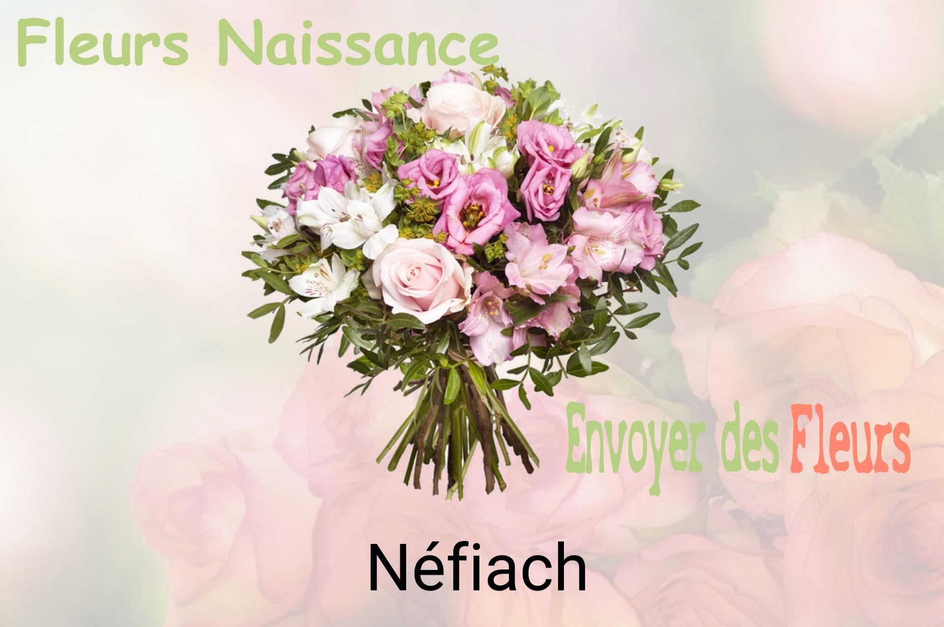 Bouquet de fleurs de naissance livré à Néfiach